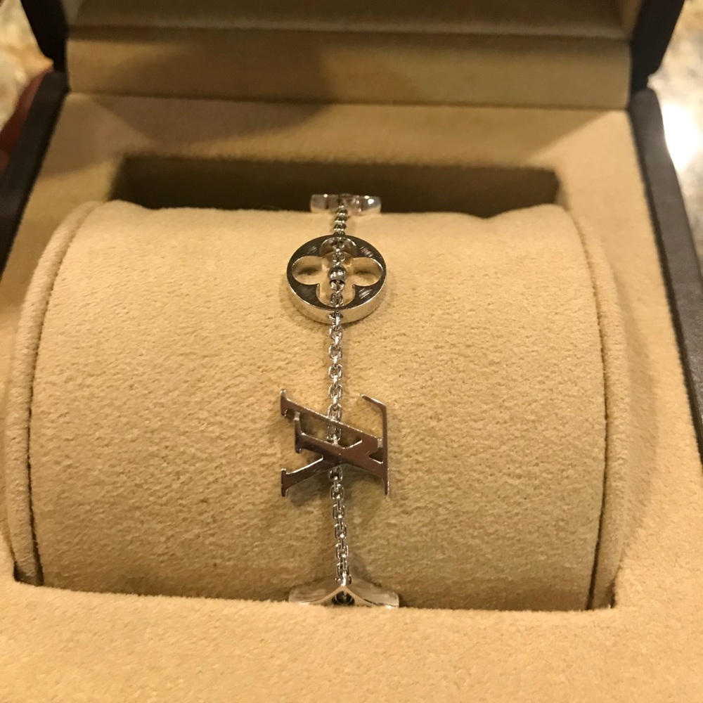 💯 Authentic Louis Vuitton 18k white gold bracelet - Picture 5 of 9